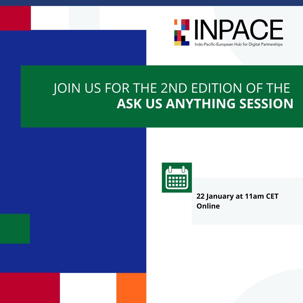 Square banner promoting the 2nd edition of the Ask Us Anything Session